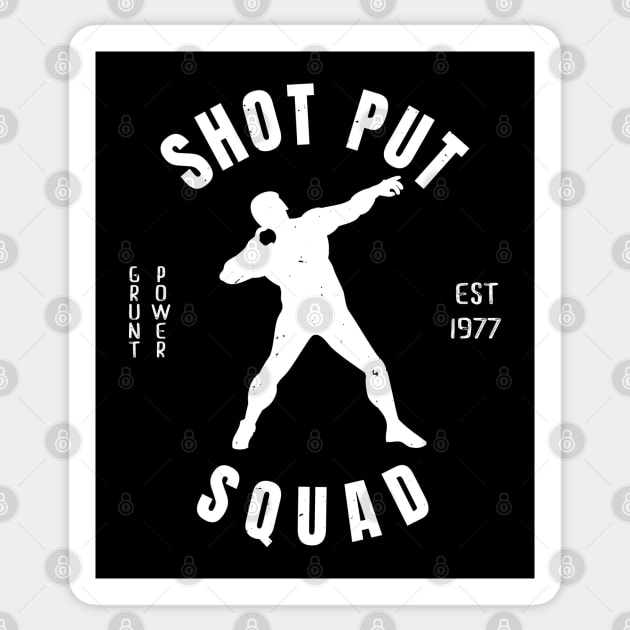 Mens Athletics Shot Put Squad Athlete Gift Sticker by atomguy